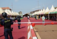 Inauguration de l’échangeur de Kagbélén: « chacun n’a qu’à se transformer en policier…pour préserver cet acquis » dixit Générale M’Mahawa Sylla