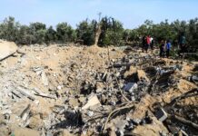 International/Gaza: ruines après des frappes aériennes israéliennes