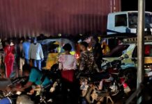 Ratoma: un accident de la circulation fait d’énormes dégâts matériels