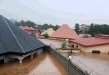 Coyah : Quelques images des dégâts causés par une inondation ce dimanche, 6 Août 2023 à Manéah.
