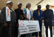 Humanitaire : Un chèque de 100 millions gnf pour la fondation Grand P