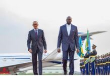 Visite d’Etat : le Président Mamadi Doumbouya, est arrivé à Kigali