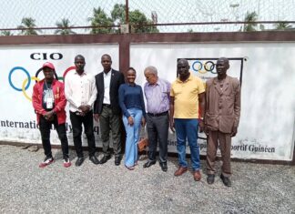 Fédération guinéenne de sambo : l’expert Benfareh Mohamed dans les locaux du Comité Olympique National Sportif de Guinée