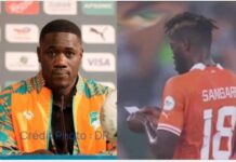 CAN 2023 : voici ce qui est écrit sur le papier qu’a remis Emerse Fae à Sangaré durant le match contre la RDC