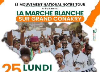 Le mouvement national « notre tour » projète une marche blanche