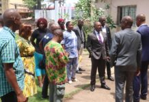 Information : le ministre Fana Soumah visite le chantier de Horoya et des directions de son département