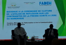 Conakry : les travaux de réflexion sur les contraintes de la presse écrite à l’ère du numérique baissent les rideaux