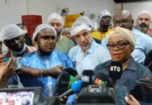 MCI : La ministre en visite dans les entrepôts….