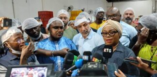 MCI : La ministre en visite dans les entrepôts….