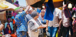 Contrôle des prix et de la qualité : La ministre Fatima Camara à Mamou pour s’encquérir de l’application des mesures