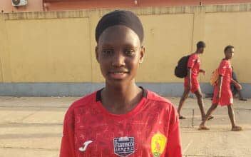 Mariama Bangoura de l’Académie Jupiter sélectionnée avec le Syli U-14 pour la CAN féminine au Gabon