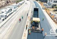 Conakry : les travaux de la route 2×2 voies Tombo – Port Autonome avancent à un rythme soutenu