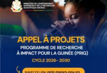 MESRS PRIG 2026–2030 : Lancement officiel de l’appel à projets du Programme de Recherche à Impact pour la Guinée